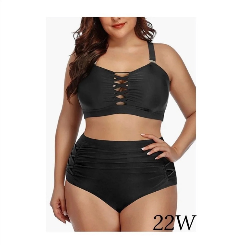 Daci Women Plus Size Bikini High Waisted Swimsuit